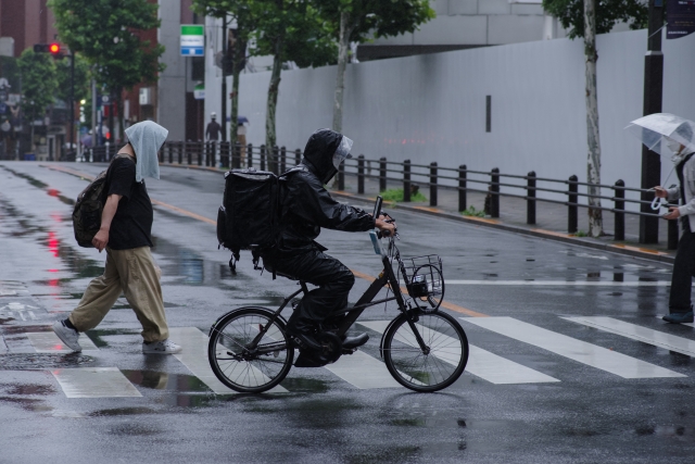 雨の日の移動